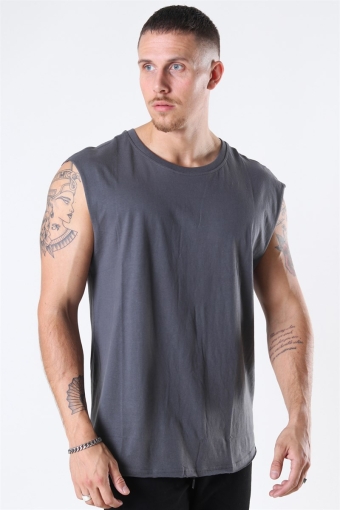 Open Edge Sleeveless Tee Dark Shadow