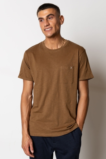 Kolding Organic Tee S/S Brown