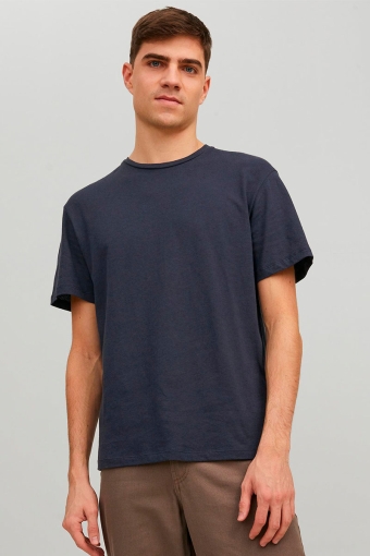 Soft Linen Tee SS Crew Perfect Navy