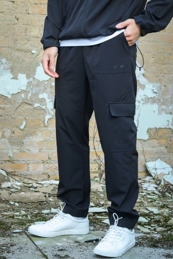 Noah Athleisure Cargo Track Pants Black