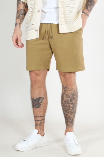 Calton Structured Shorts Dark Khaki