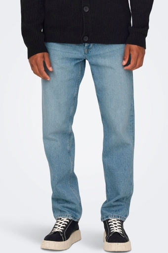 Edge Loose L. Blue 6986 Jeans Light Blue Denim