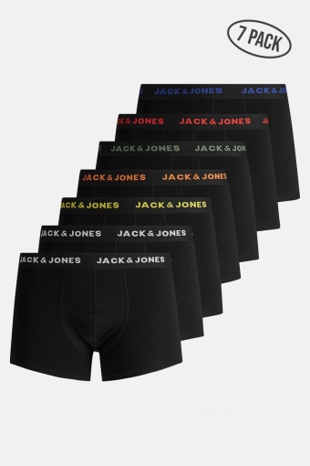 JACBASIC TRUNKS 7 PACK Black Black - Black - Black - Black - Black - Black