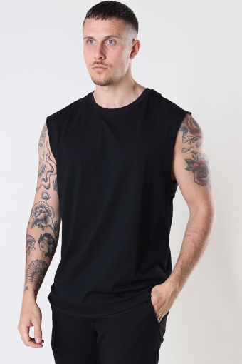 Open Edge Sleeveless Tee Black