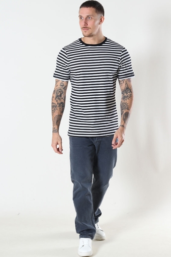 T-Hemd Striped Black/White