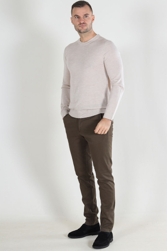 Tray Merino Knit Crew Neck Oatmeal