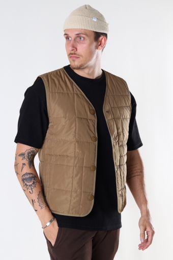 JPRBLAROCCO QUILTED GILET Dark Coat Khaki