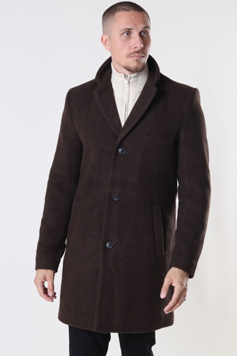 Jaylon Wool Coat Hot Fudge