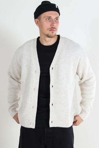 Ollie Waffle Knit Cardigan Moonbeam