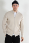 ONLY & SONS Phil Structure Cardigan Zip Knit Silver Lining