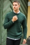 ONLY & SONS Kicker Cable Knit Crew Neck Rosin