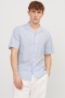 Jack & Jones Summer Resort Linen Hemd SS Cashmere Blue Stripe