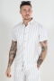 Jack & Jones Joshua Oxford Strip Hemd SS Crockery